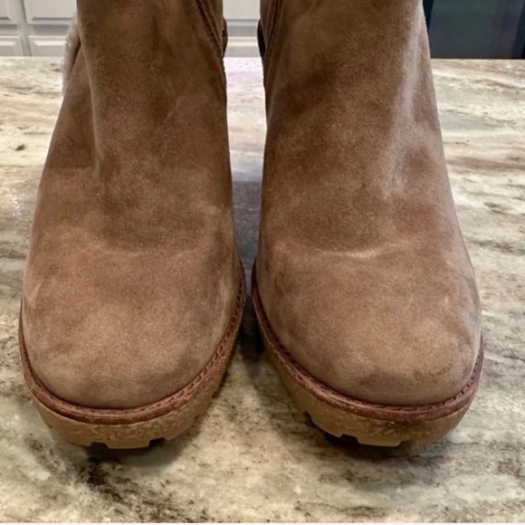 Frye Jen Shearling Short Bootie – Taupe Suede – Women’s 8 - Picture 5 of 7